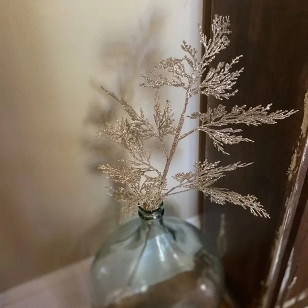 Anthropologie Terrain Christmas Silver Pine Stem